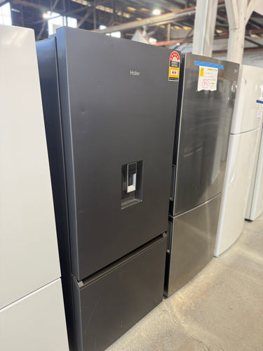 Factory Second Haier 431L Bottom Mount Refrigerator – Black Model: HRF420BHC - Second Hand Appliances Geebung